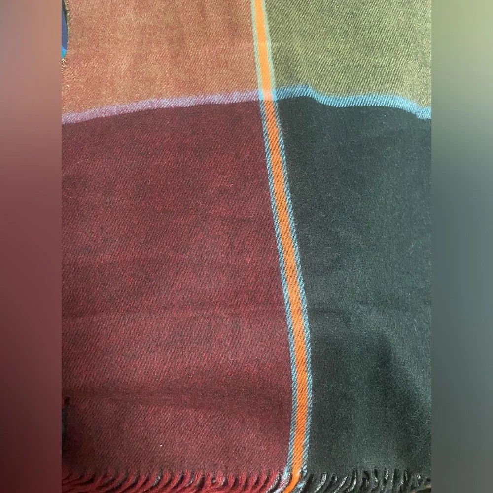 Givenchy Burgundy and Brown Cashme Scarf